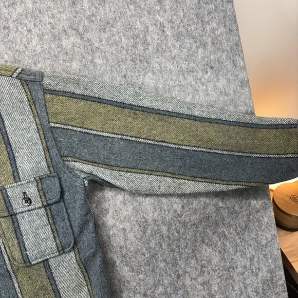 Fox Knapp CPO Shirt Wool Shirt Jacket Men's Small Wool USA Military Navy Green - Picture 8 of 16